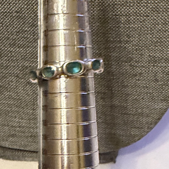 Silpada Sterling Silver & Aqua Blue Glass “Northern Lights” Ring R2280 - Picture 8 of 9